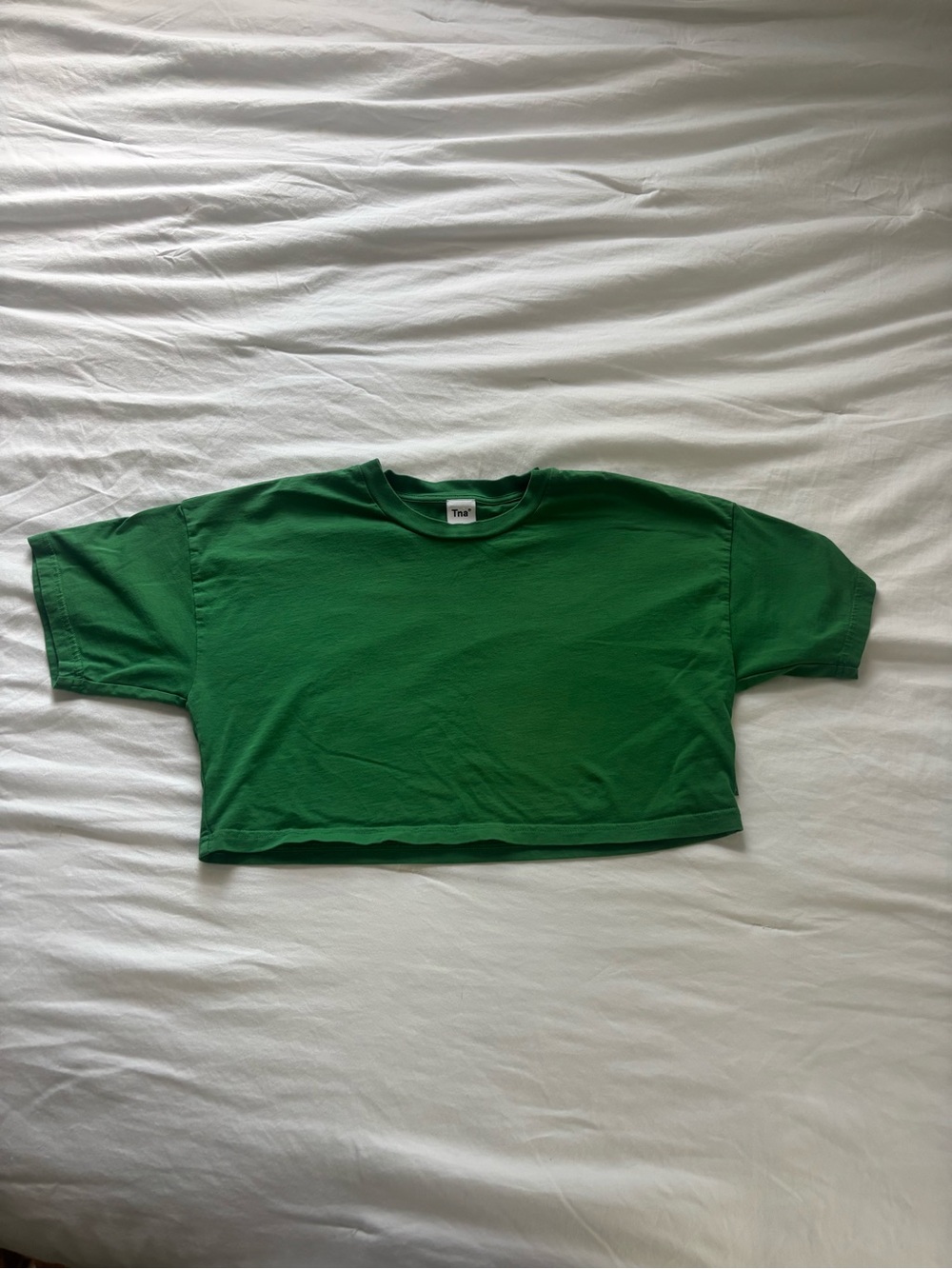 TNA Cropped Boxy Tee Green